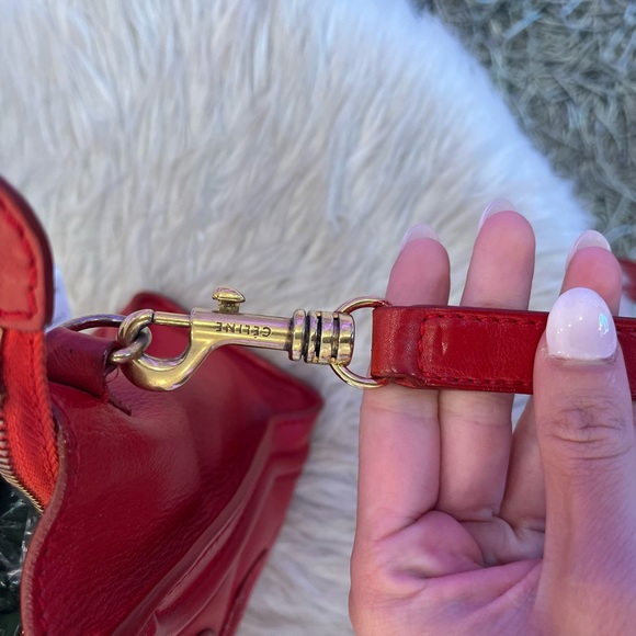 Celine nano luggage red leather crossbody - Picture 2 of 8